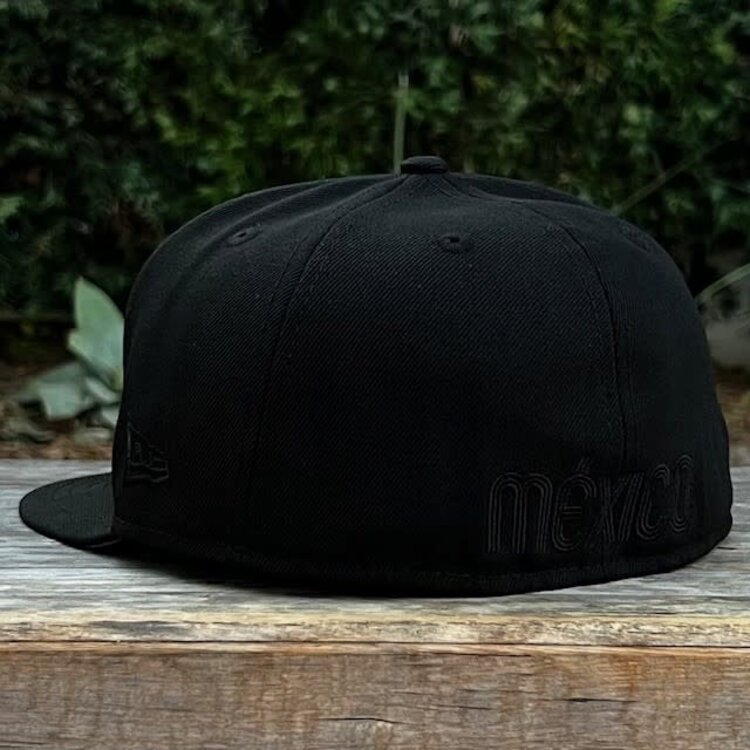 New Era Mexico Black Black "M" w/Flag GUV