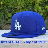 New Era LA Dodgers Infant My 1st Fitted 5950 Royal Size 6
