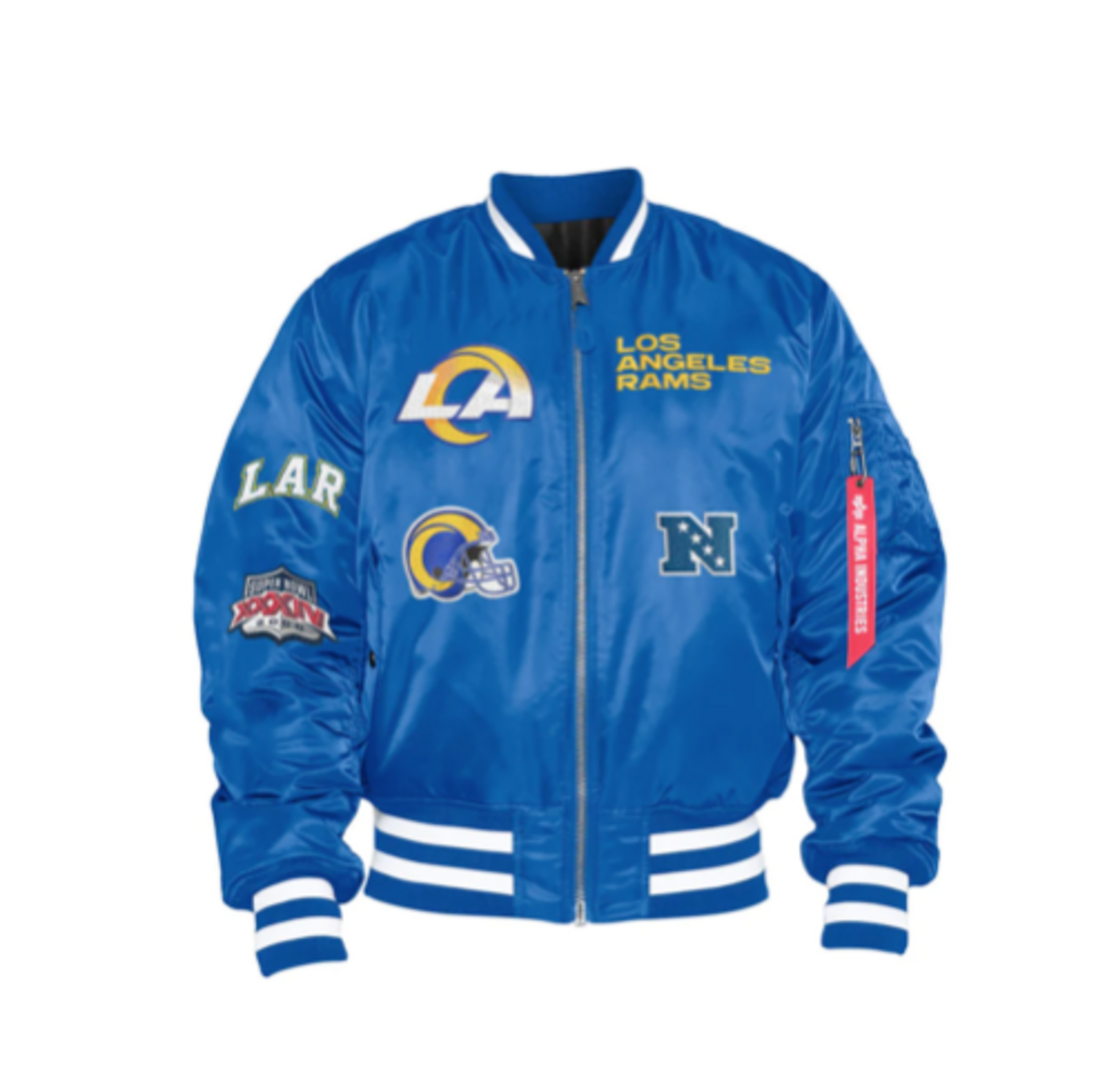 LA Rams Men's NE Royal Alpha Jacket - The Locker Room of Downey