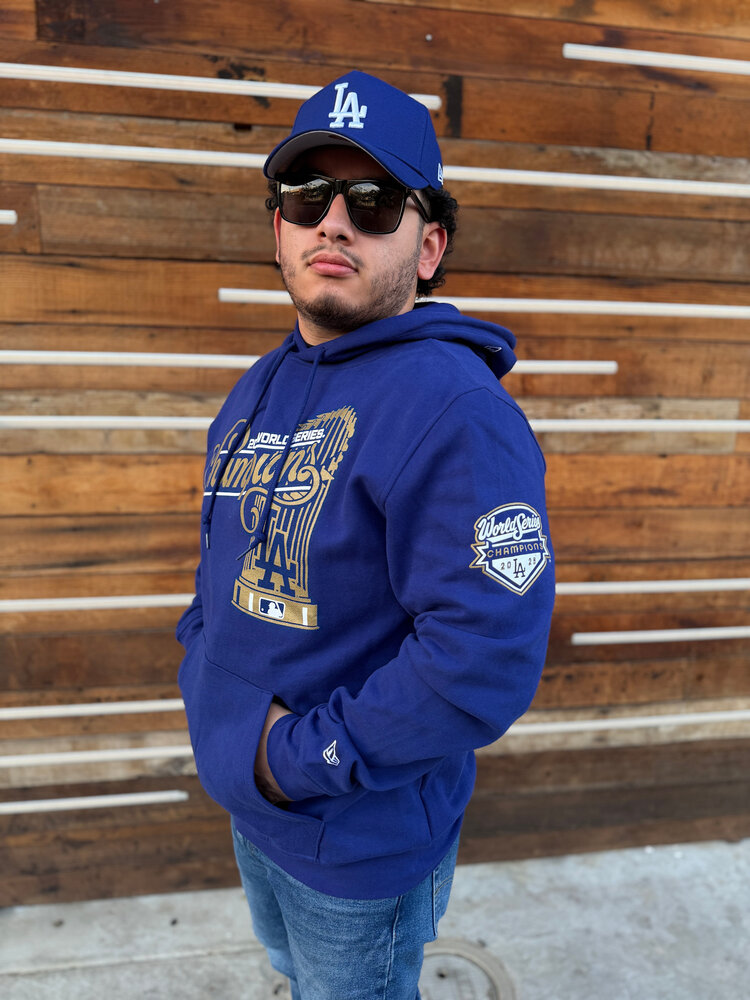 New Era LA Dodgers Men's 2025 WS Champs Trophy Royal Hoodie