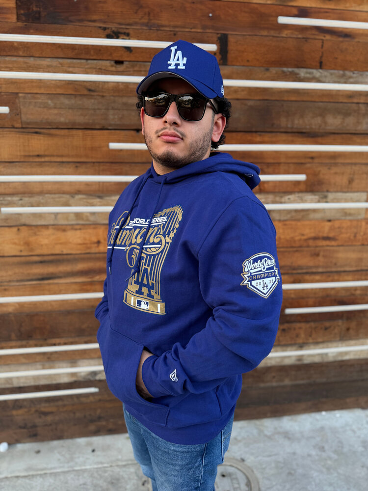 New Era LA Dodgers Men's 2025 WS Champs Trophy Royal Hoodie