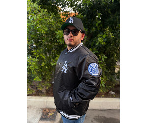 LA Men's Starter 2025 WS Champs Satin Jacket - The Locker Room of