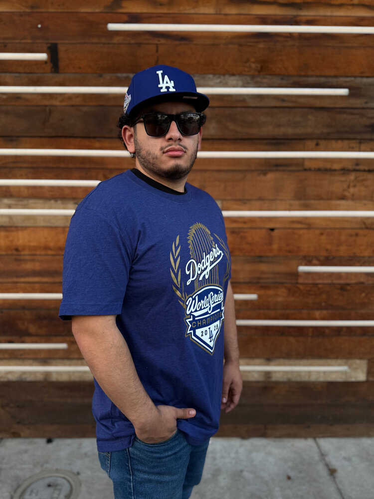 New Era LA Dodgers Men's 2025 World Series Champs Trophy Royal