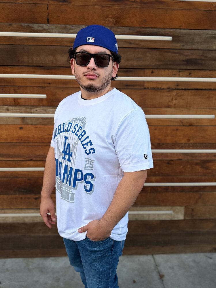 New Era LA Dodgers Men's 2025 World Series Champs Trophy White