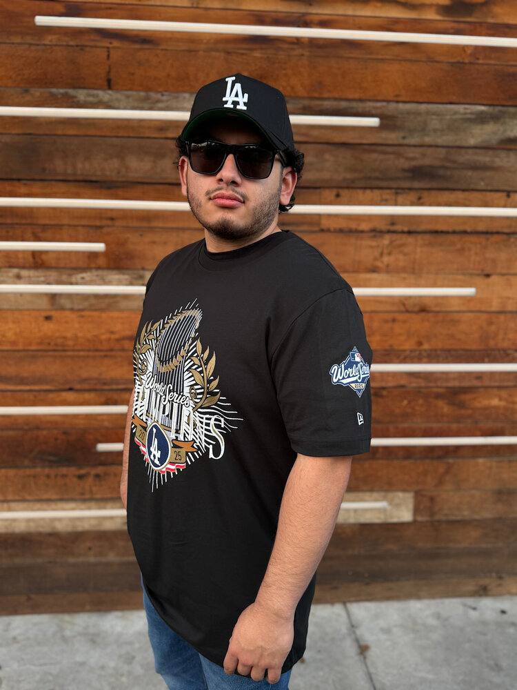 New Era LA Dodgers Men's 2025 World Series Champs Trophy Black