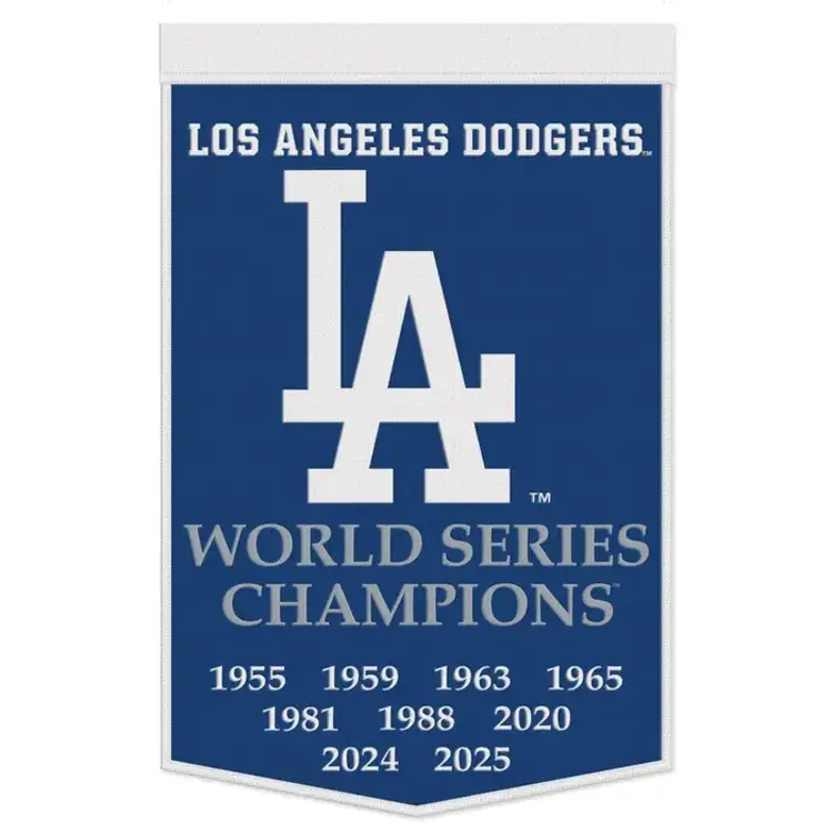 Wincraft LA Dodgers Wool 24"x38" World Series Champions Banner
