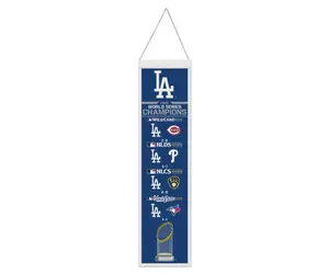 LA Dodgers Road to World Series Champions Wool Banner - The Locker