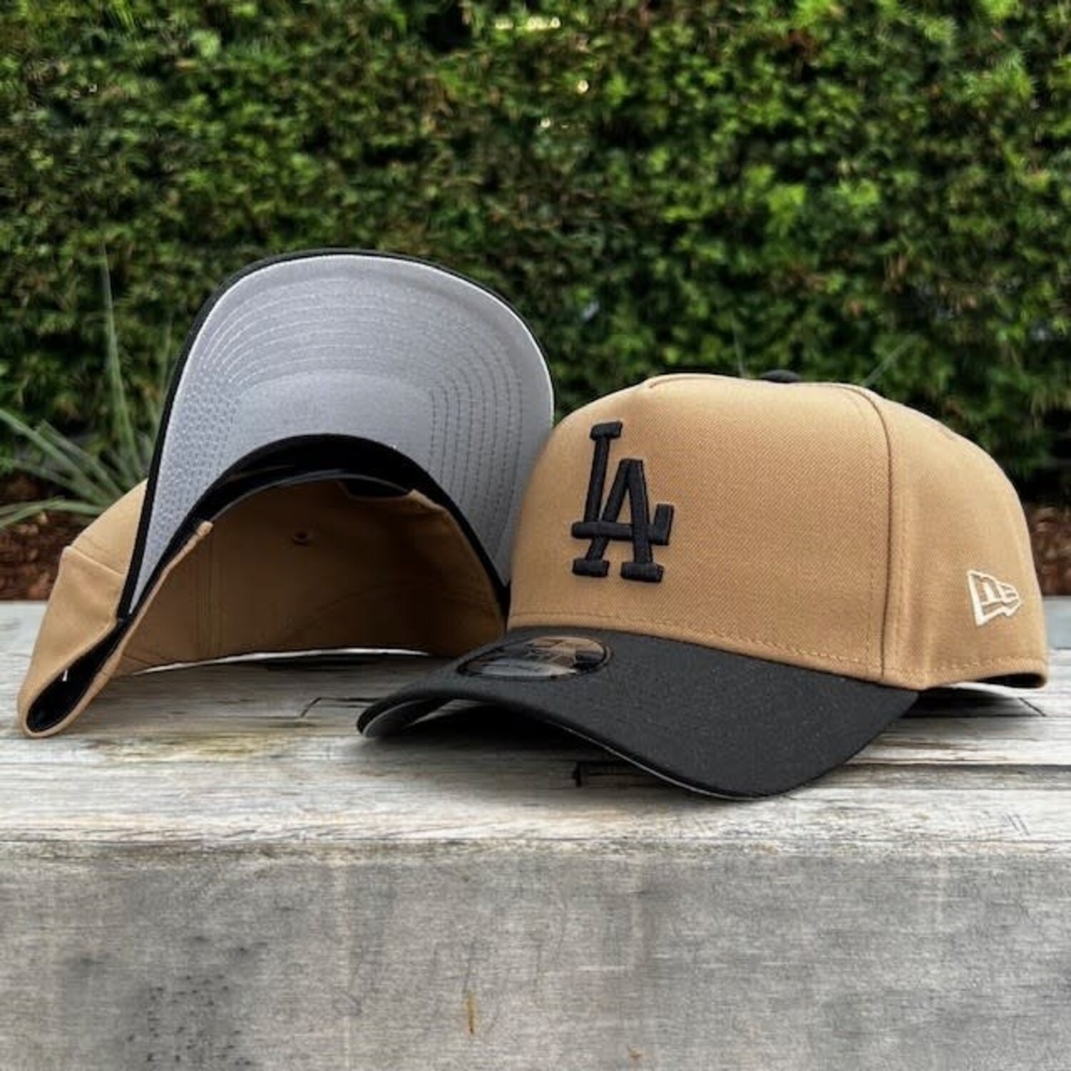 LA Dodgers Khaki/Black 940 A-Frame - The Locker Room of Downey
