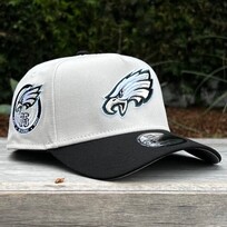 New Era Eagles Stone/Black Team 75 Seasons 940 A-Frame