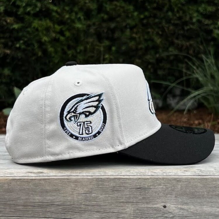 New Era Eagles Stone/Black Team 75 Seasons 940 A-Frame