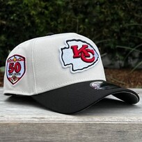 New Era Chiefs Stone/Black Team 50 Seasons 940 A-Frame