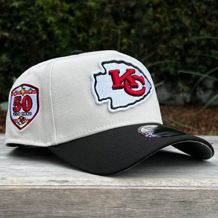 New Era Chiefs Stone/Black Team 50 Seasons 940 A-Frame