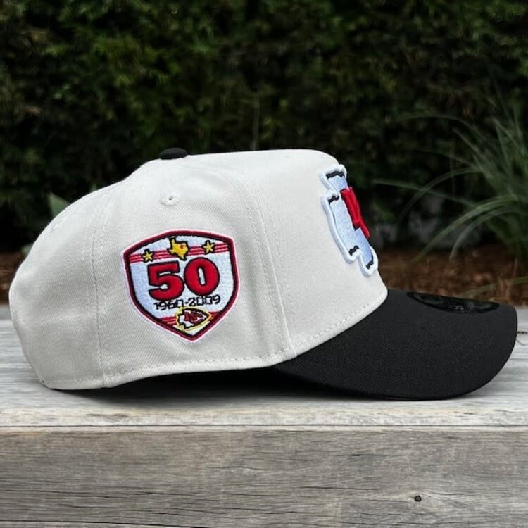 New Era Chiefs Stone/Black Team 50 Seasons 940 A-Frame
