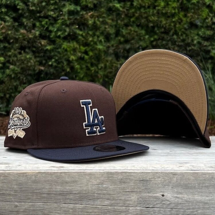 New Era LA Dodgers Dark Brown/Navy Outline 100 Years 950 Snapback