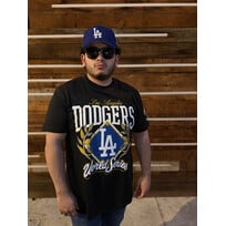 New Era LA Dodgers Men's NE Black World Series Tee