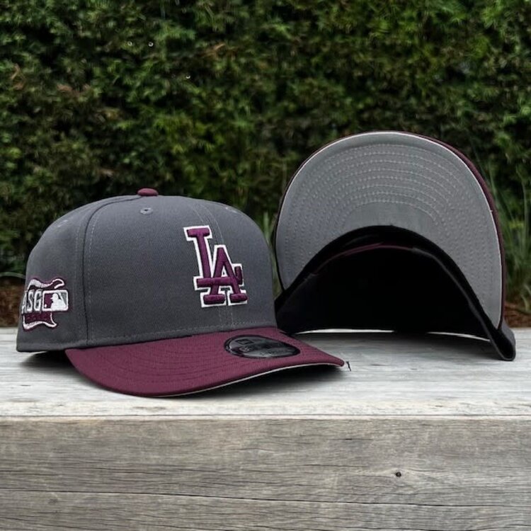New Era LA Dodgers Graphite/Maroon Outline 2019 ASG Pre-Curved 950 Snapback
