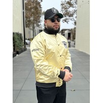 Mitchell and Ness Raiders M&N Fashion Lightweight Satin Jacket Gold