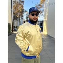 Mitchell and Ness LA Rams M&N Fashion Lightweight Satin Jacket Gold