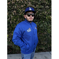 JH Design LA 24 Champs Royal Button Snap Poly-Twill