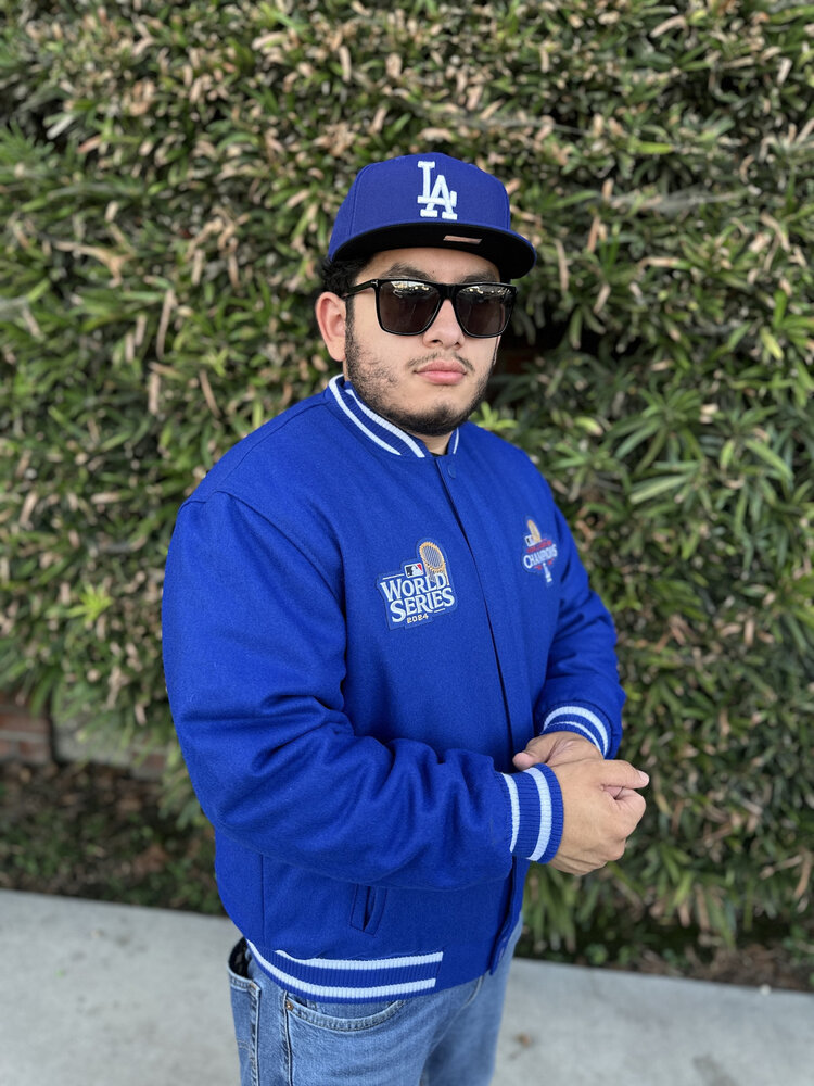 JH Design LA 2024 WS Champs Royal Button Snap Wool/Nylon Reversible Jacket