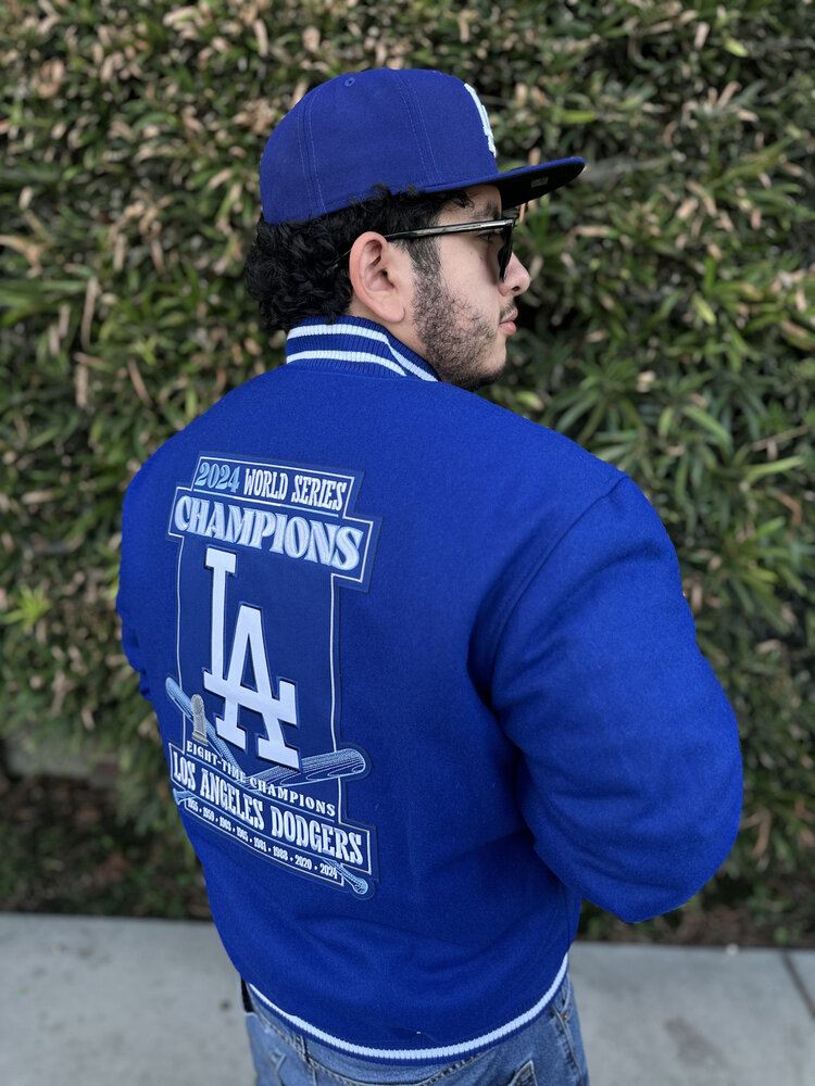 JH Design LA 2024 WS Champs Royal Button Snap Wool/Nylon Reversible Jacket