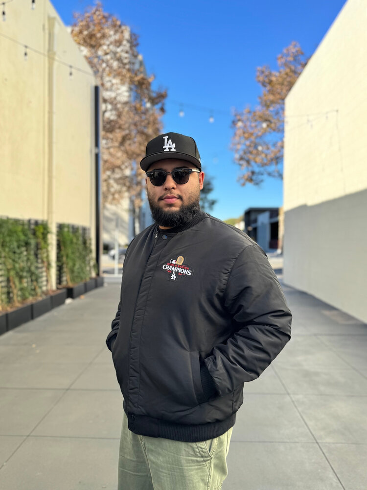 JH Design LA 2024 WS Champs Black Button Snap Wool/Nylon Reversible Jacket