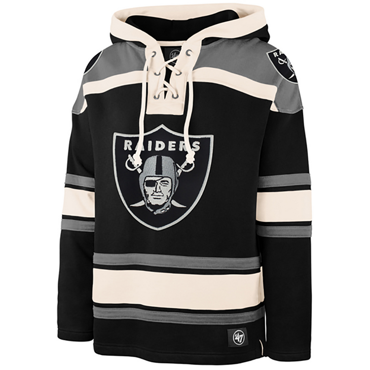47 Brand Raiders 47 Brand Superior Lacer Pullover Hoodie