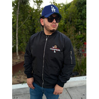 JH Design LA 2024 WS Champs Black F/Z Bomber Jacket