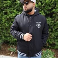 G-III Raiders M GIII Touchback Black Jacket