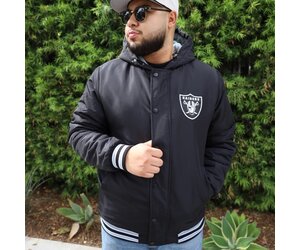 Raiders M GIII Touchback Black Jacket - The Locker Room of Downey