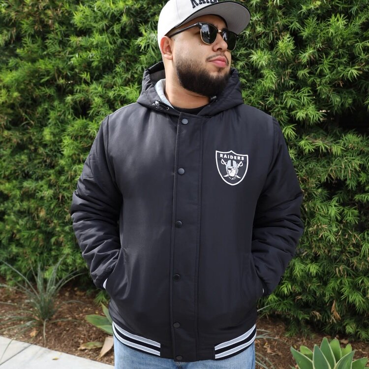 G-III Raiders M GIII Touchback Black Jacket