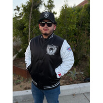 Mitchell and Ness Raiders M&N Origins Varsity Satin Jacket