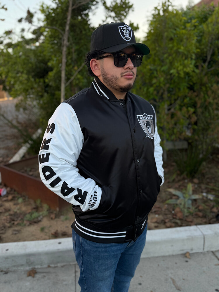 Mitchell and Ness Raiders M&N Origins Varsity Satin Jacket