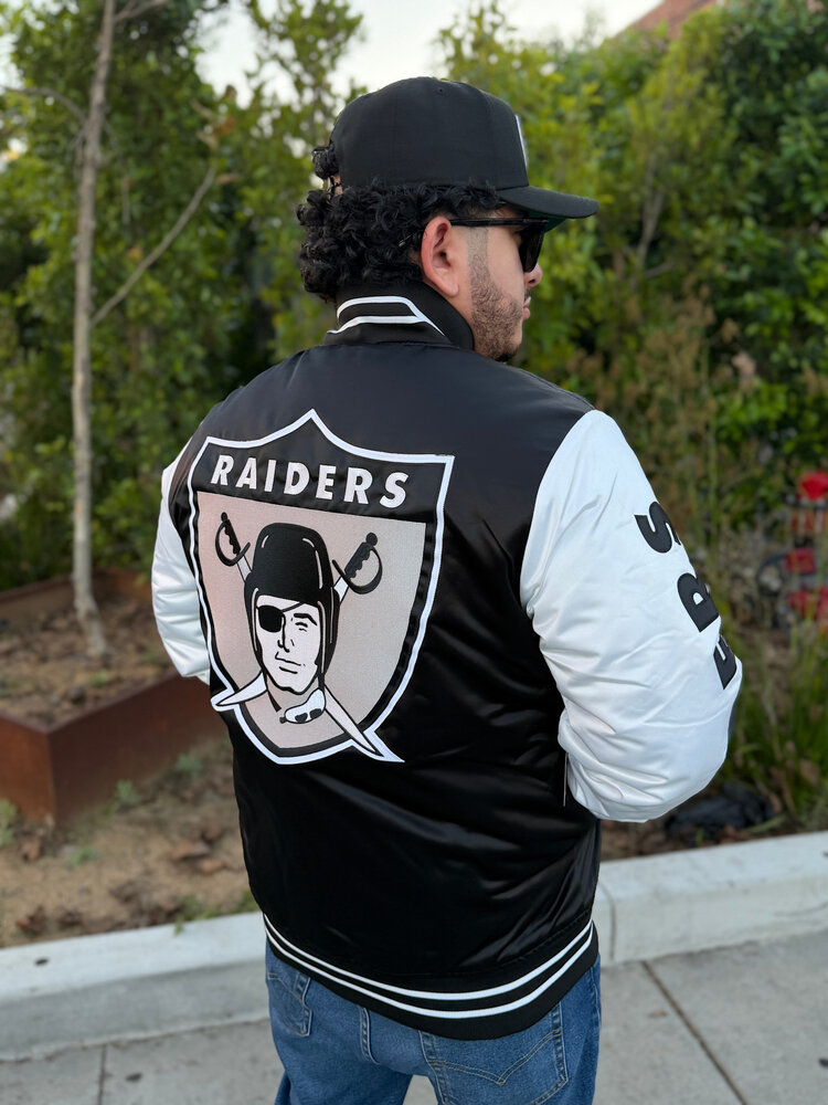 Mitchell and Ness Raiders M&N Origins Varsity Satin Jacket