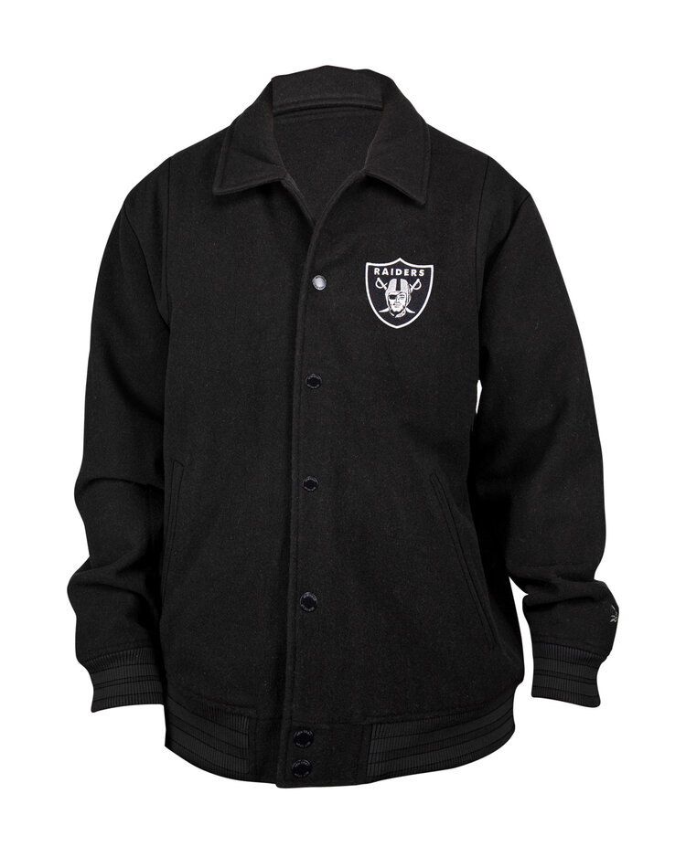 New Era Raiders Men's NE Varsity Wool Button Snap