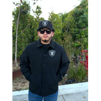 New Era Raiders Men's NE Varsity Wool Button Snap