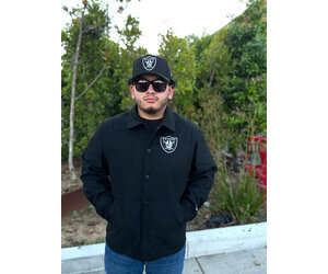 Raiders Men's NE Varsity Wool Button Snap - The Locker Room of Downey