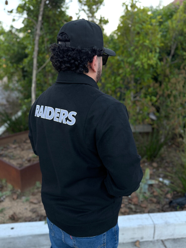 New Era Raiders Men's NE Varsity Wool Button Snap