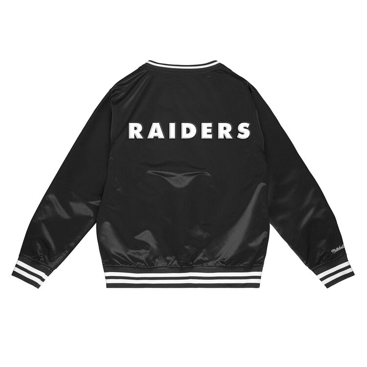 Mitchell and Ness Raiders Men's Mitchell & Ness Black Satin Pullover