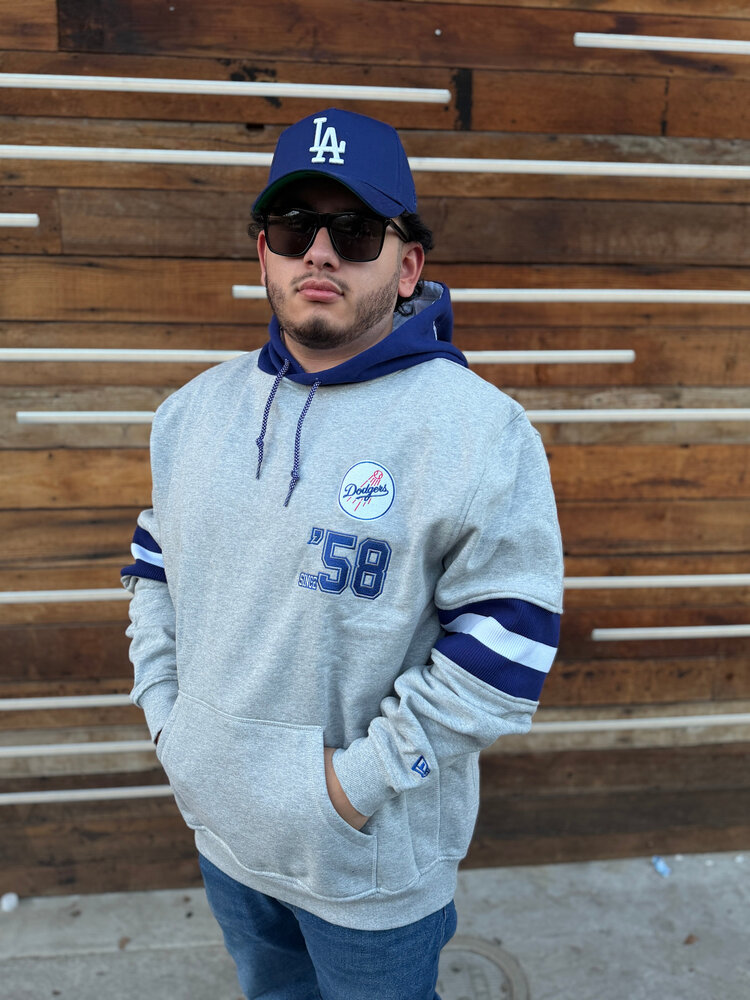 New Era LA Dodgers NE Gray Since 58 P/O Hoodie