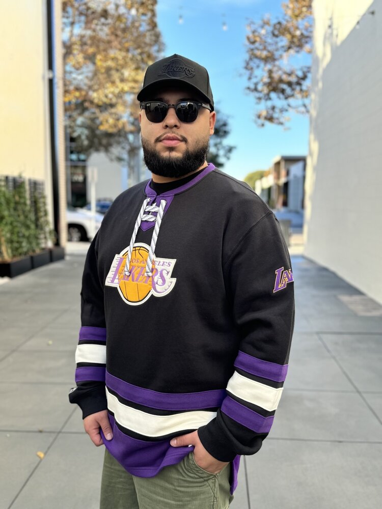 Mitchell and Ness LA Lakers M&N Heritage Lace Up Crew