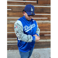 Mitchell and Ness LA Dodgers M&N Team Origins Royal/Gray Lightweight Jacket