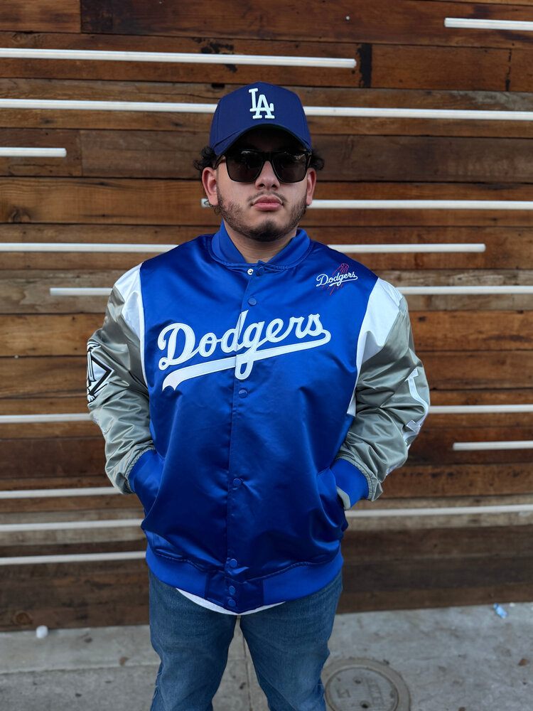 Mitchell and Ness LA Dodgers M&N Team Origins Royal/Gray Lightweight Jacket