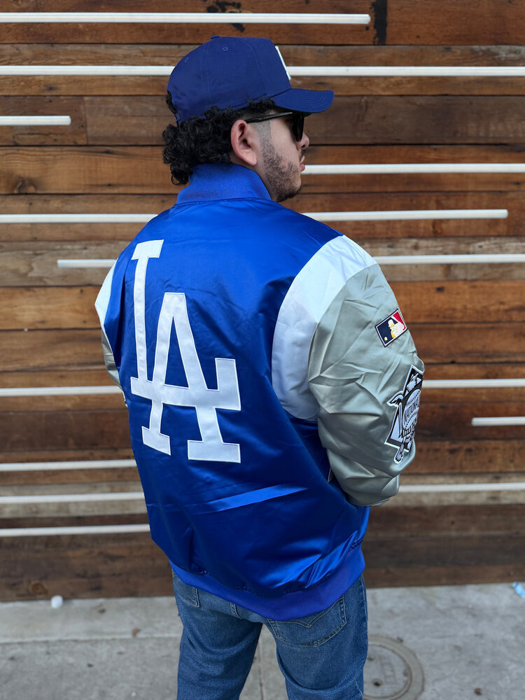 Mitchell and Ness LA Dodgers M&N Team Origins Royal/Gray Lightweight Jacket