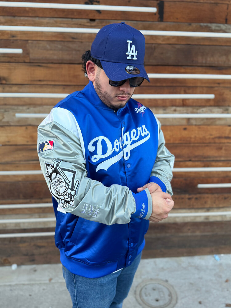 Mitchell and Ness LA Dodgers M&N Team Origins Royal/Gray Lightweight Jacket