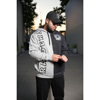 Mitchell and Ness NFL Raiders Men's M&N Full Zip Fleece 2.0 Gray-Black