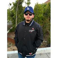 New Era LA NE M Throwback Black Button Up Shooting Ball