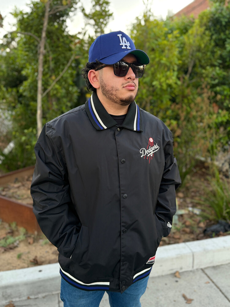 New Era LA NE M Throwback Black Button Up Shooting Ball