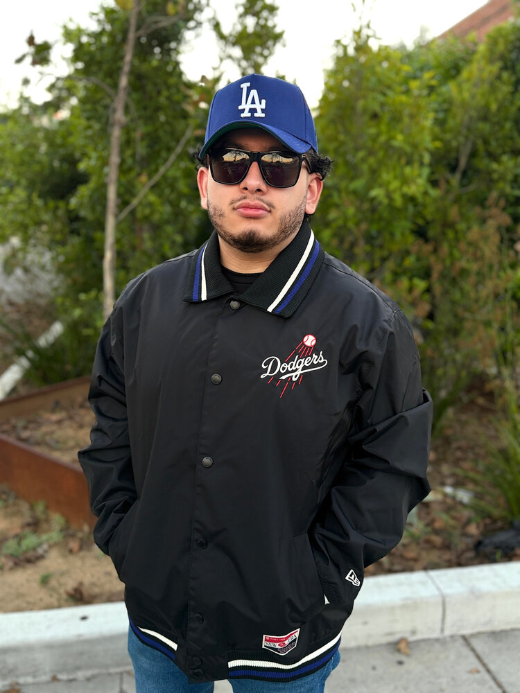 New Era LA NE M Throwback Black Button Up Shooting Ball