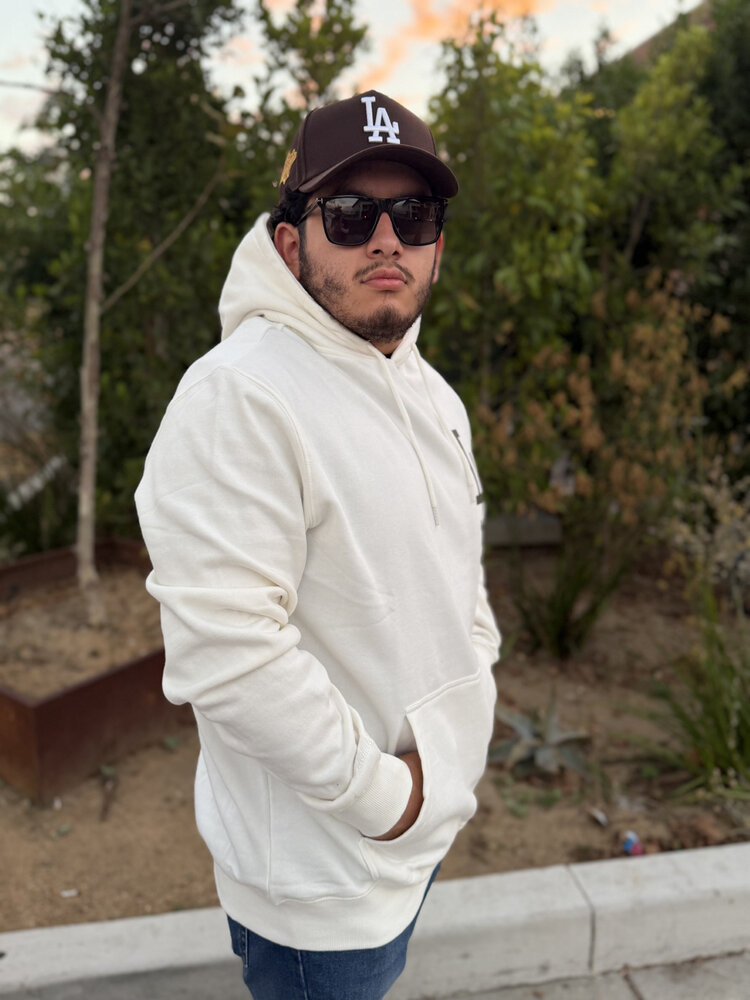 Mitchell and Ness LA Dodgers M&N Cream Hoodie